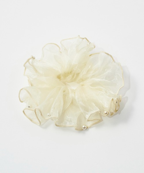 GOLDY（ゴールディ）の「スフィアー シアー ビッグ シュシュ（シュシュ・レディース・ブルー系1/ブルー系2/ブラック系1/ホワイト系1/ホワイト系2/ブラック系2・FREE）」の8枚目の写真