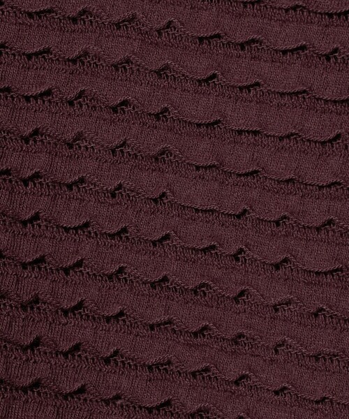 Steven Alan（スティーブンアラン）の「＜Steven Alan＞ウェイビー ジャージー ショートスリーブ カーディガン（カーディガン/ボレロ・レディース・ワイン/オフホワイト/ネイビー・FREE）」の15枚目の写真