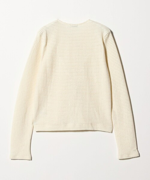 Steven Alan（スティーブンアラン）の「＜Steven Alan＞ウェイビー ジャージー ショートスリーブ カーディガン（カーディガン/ボレロ・レディース・ワイン/オフホワイト/ネイビー・FREE）」の17枚目の写真