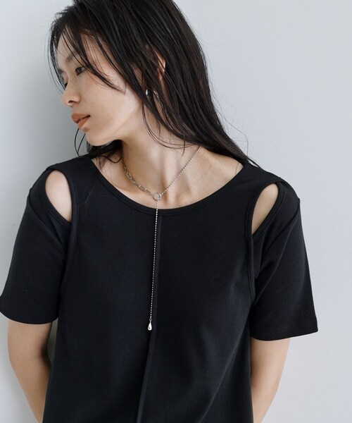 GALLEST(ギャレスト)の「◆【一部店舗限定】リブカットソーワンピース(ワンピース・レディース・グレー系4/ブラック/ブラウン系その他・38)」の19枚目の写真