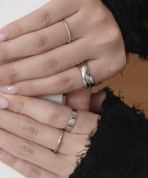 スタックリング４セット/stack ring 4SET　セット　ナチュラル　シンプル　モード　韓国　シルバー　ゴールド