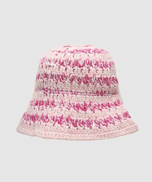GANNI（ガニー）の「Cotton Melange Crochet Bucket Hat（ハット・レディース・マルチ・XS-S/M-L）」の2枚目の写真