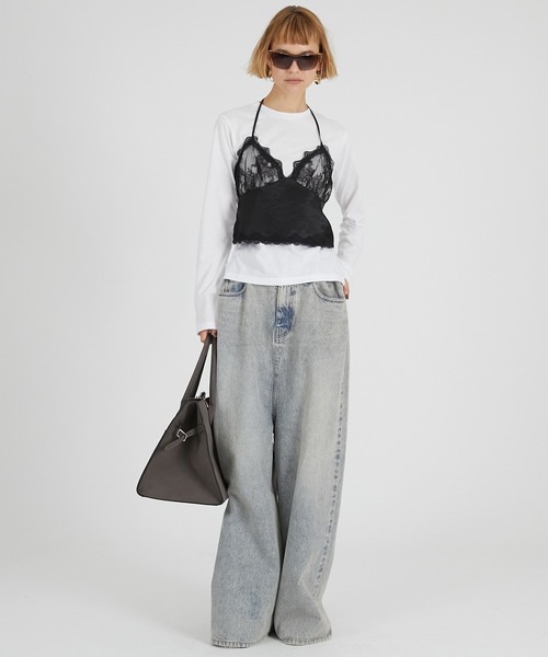 PRANK PROJECT（プランクプロジェクト）の「ルーズロークロッチデニム / Loose Rocker Denim（デニムパンツ・レディース・ブルー/ブラック・36/38）」の3枚目の写真