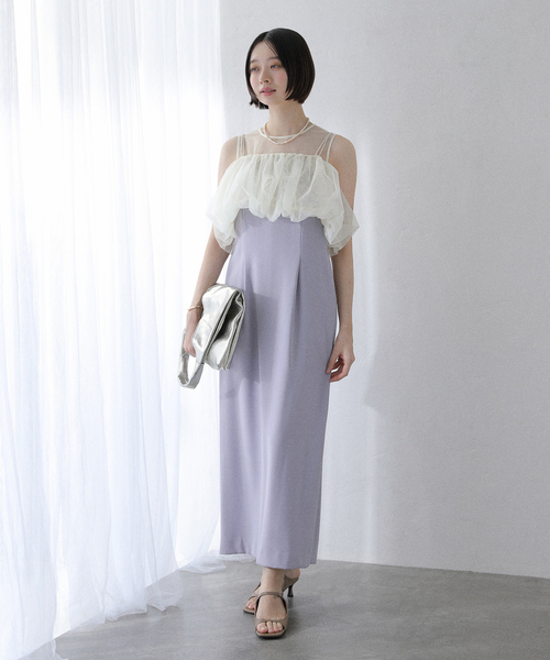 La TOTALITE(ラトータリテ)の「バルーンドレス(ドレス・レディース・サックスブルー・FREE)」の2枚目の写真