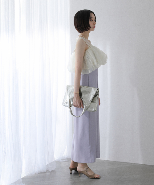 La TOTALITE(ラトータリテ)の「バルーンドレス(ドレス・レディース・サックスブルー・FREE)」の4枚目の写真