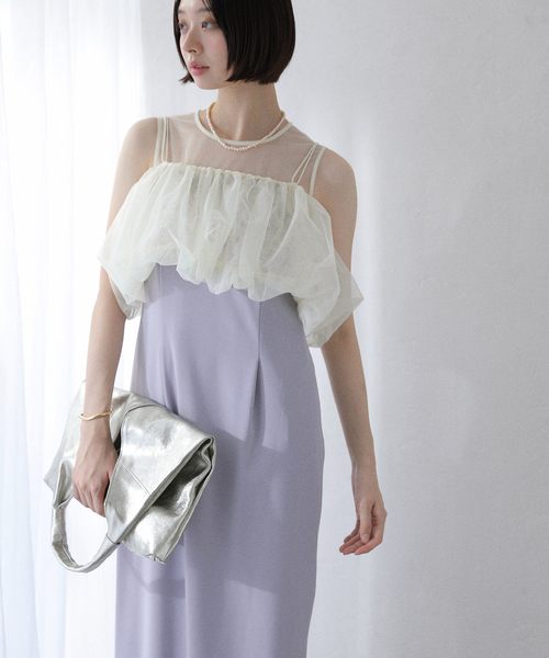 La TOTALITE(ラトータリテ)の「バルーンドレス(ドレス・レディース・サックスブルー・FREE)」の6枚目の写真