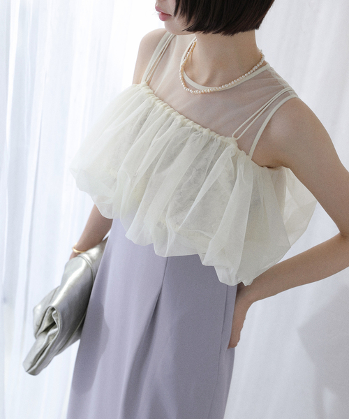 La TOTALITE(ラトータリテ)の「バルーンドレス(ドレス・レディース・サックスブルー・FREE)」の7枚目の写真