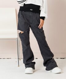 algy | サイドカットフレアパンツ(デニムパンツ)