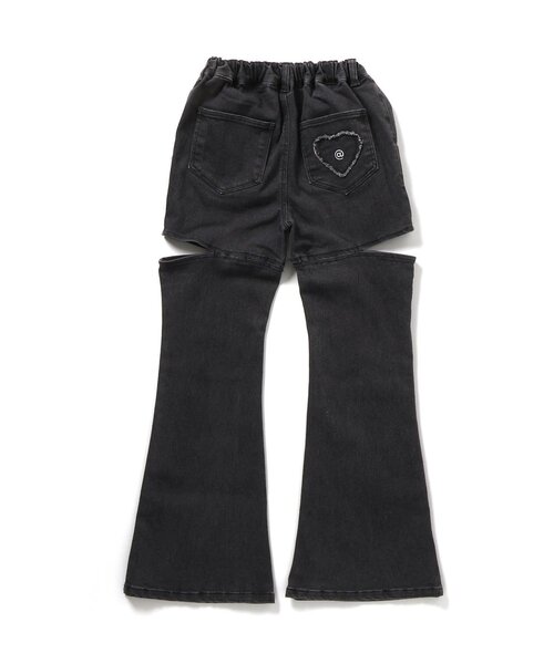 algy（アルジー）の「サイドカットフレアパンツ（デニムパンツ・キッズ・サックスブルー/ブラック・SMALL/MEDIUM/X-SMALL/XX-SMALL）」の16枚目の写真