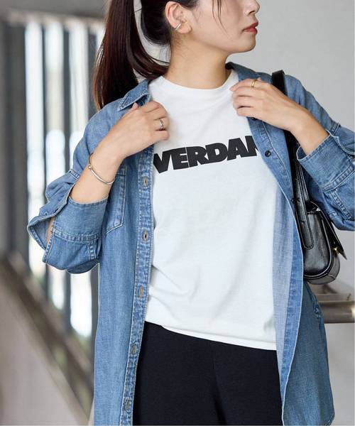 JOURNAL STANDARD（ジャーナルスタンダード）の「《WEB限定追加4》VERDANT Tシャツ（Tシャツ/カットソー・レディース・シルバー/ブラック系その他/ホワイト・FREE）」の2枚目の写真