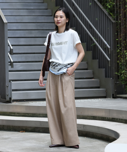 JOURNAL STANDARD（ジャーナルスタンダード）の「《WEB限定追加4》VERDANT Tシャツ（Tシャツ/カットソー・レディース・シルバー/ブラック系その他/ホワイト・FREE）」の8枚目の写真