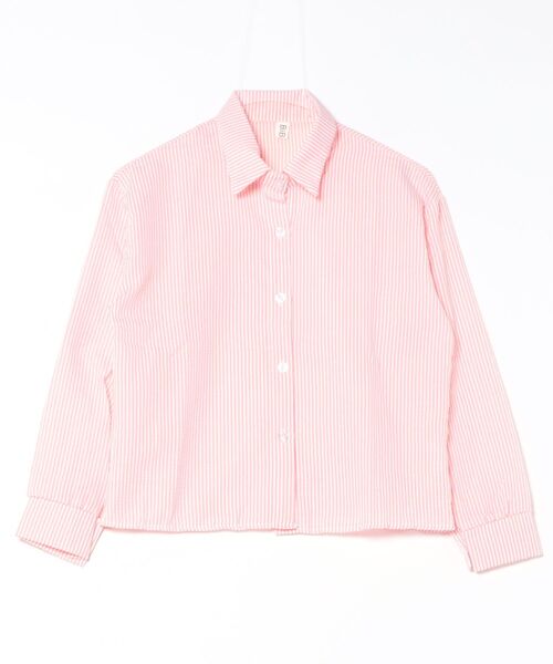 MAISON DE THERESE(メゾン ド テレーズ)の「細ストライプ長袖UVカットシャツ(シャツ/ブラウス・レディース・ホワイト/ピンク/グリーン/ブルー・M/S)」の7枚目の写真