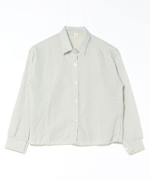MAISON DE THERESE(メゾン ド テレーズ)の「細ストライプ長袖UVカットシャツ(シャツ/ブラウス・レディース・ホワイト/ピンク/グリーン/ブルー・M/S)」の8枚目の写真