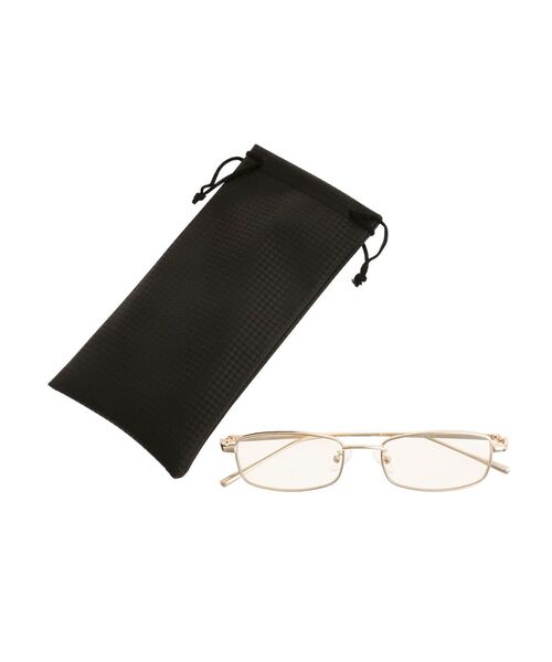 jouetie（ジュエティ）の「スクエアフレームグラス（メガネ・レディース・ゴールド/シルバー・FREE）」の9枚目の写真
