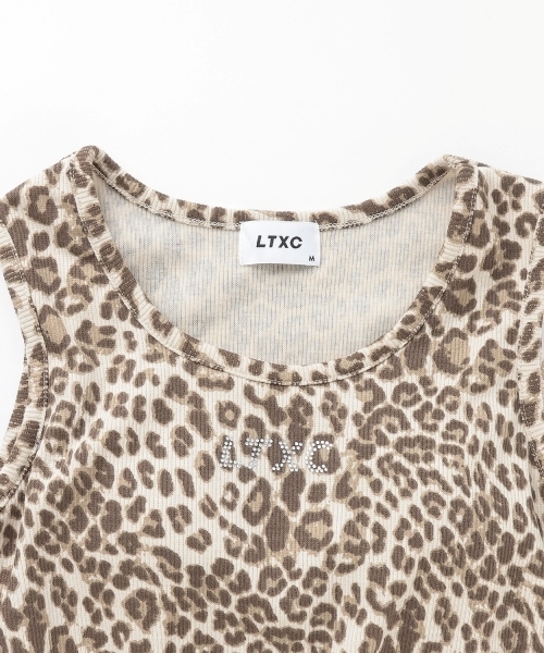 セール】【LTXC】【接触冷感/ひんやり】柄/無地短丈タンクトップ