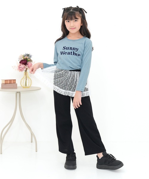 Bee des Bee（ビーデスビー）の「チュールスウェットパンツ（スウェットパンツ・キッズ・杢グレー/ブラック・100cm/110cm/120cm/130cm/140cm/150cm）」の14枚目の写真