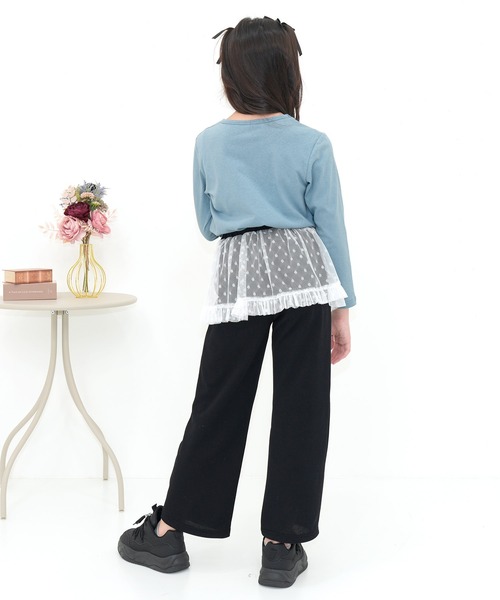 Bee des Bee（ビーデスビー）の「チュールスウェットパンツ（スウェットパンツ・キッズ・杢グレー/ブラック・100cm/110cm/120cm/130cm/140cm/150cm）」の16枚目の写真