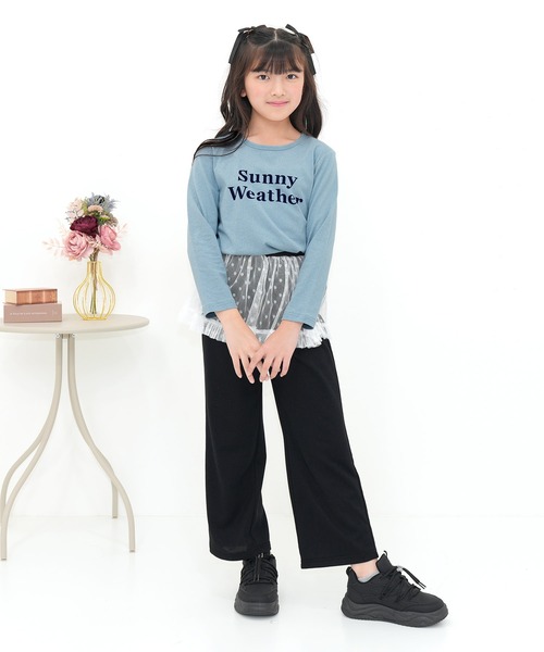 Bee des Bee（ビーデスビー）の「チュールスウェットパンツ（スウェットパンツ・キッズ・杢グレー/ブラック・100cm/110cm/120cm/130cm/140cm/150cm）」の15枚目の写真