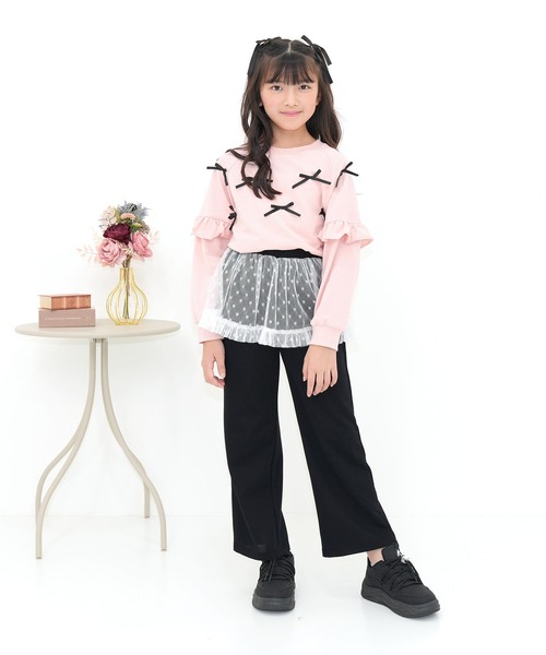 Bee des Bee（ビーデスビー）の「チュールスウェットパンツ（スウェットパンツ・キッズ・杢グレー/ブラック・100cm/110cm/120cm/130cm/140cm/150cm）」の13枚目の写真