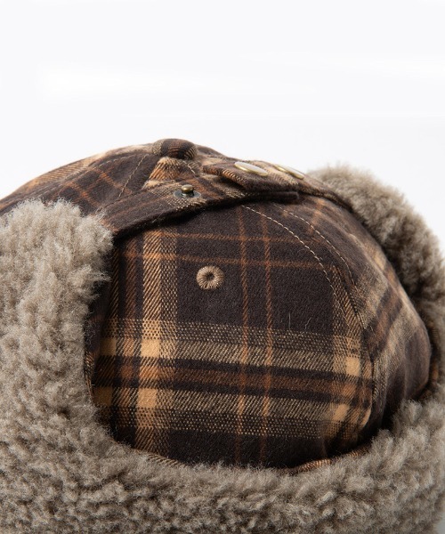 mko13037-CHECK MUFF CAP キャップ(25-163)（キャップ）｜430
