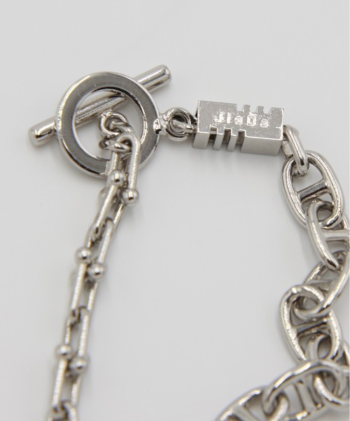 Jieda(ジエダ)の「SWITCHING BRACELET-B(ブレスレット・メンズ・シルバー/シルバー×ゴールド・ONESIZE)」の7枚目の写真