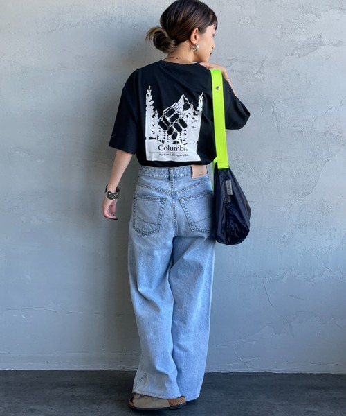Columbia（コロンビア）の「【WEB限定】[Columbia/コロンビア] URBAN HIKE バックプリントTシャツ（Tシャツ/カットソー・レディース・ホワイト/ネイビー/ブルー/ブラック・M/L）」の6枚目の写真