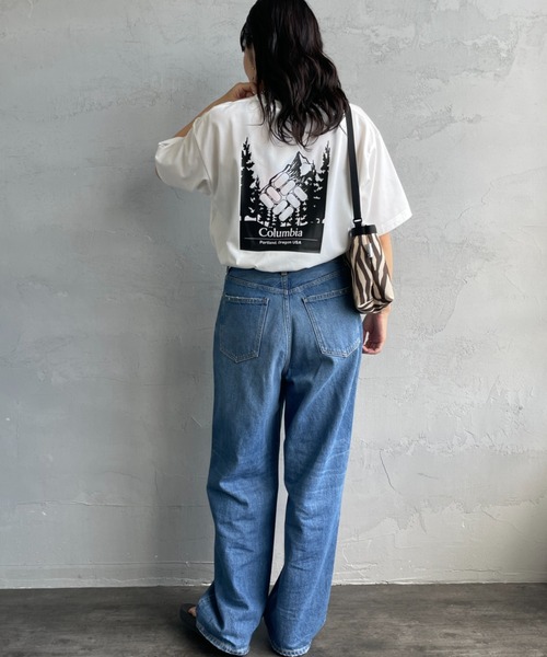 Columbia（コロンビア）の「【WEB限定】[Columbia/コロンビア] URBAN HIKE バックプリントTシャツ（Tシャツ/カットソー・レディース・ホワイト/ネイビー/ブルー/ブラック・M/L）」の16枚目の写真