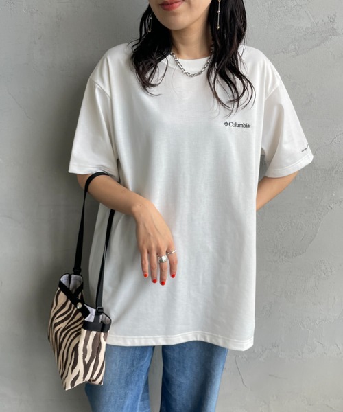 Columbia（コロンビア）の「【WEB限定】[Columbia/コロンビア] URBAN HIKE バックプリントTシャツ（Tシャツ/カットソー・レディース・ホワイト/ネイビー/ブルー/ブラック・M/L）」の17枚目の写真