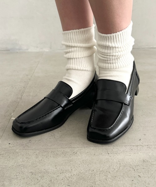 MYMOOD.(マイムード)の「スクエアトゥローファー(ローファー・レディース・ブラック/ブラウン・23.5cm/24.5cm)」の10枚目の写真