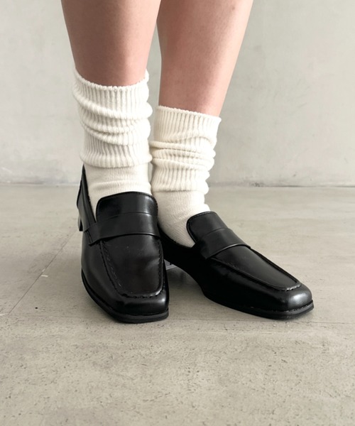 MYMOOD.(マイムード)の「スクエアトゥローファー(ローファー・レディース・ブラック/ブラウン・23.5cm/24.5cm)」の7枚目の写真