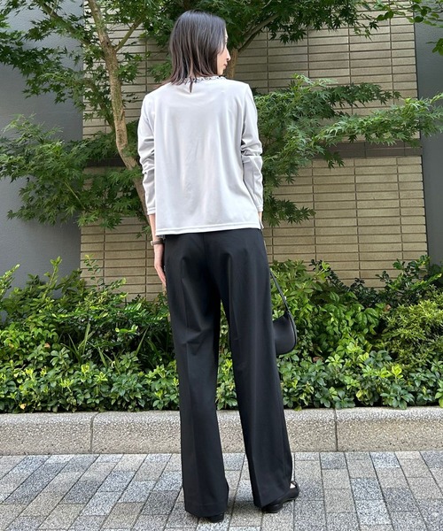 etre pret（エトレプレ）の「胸元フリル長袖ニット（Tシャツ/カットソー・レディース・ホワイト/グレー/ブラック・5号/7号/9号/11号/13号）」の11枚目の写真