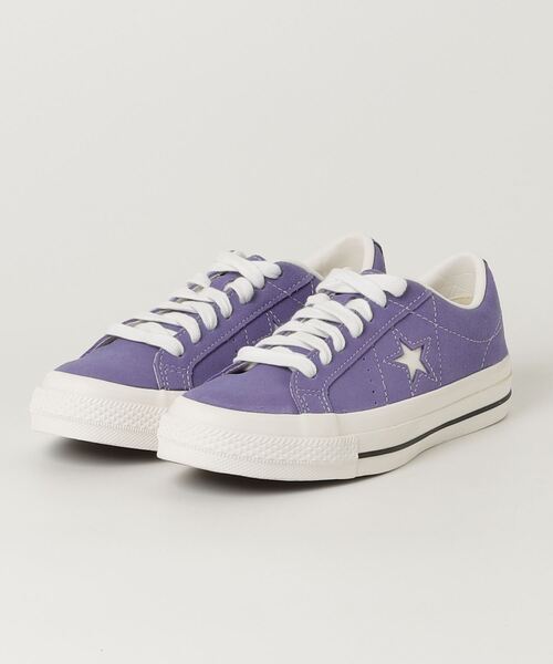 CONVERSE(コンバース)の「CONVERSE コンバース ONE STAR SUEDE ワンスター スエード 33702080(スニーカー・メンズ・ブラック系その他/パープル・23.5cm/24.0cm/24.5cm/25.5cm/26.0cm/26.5cm/27.0cm/28.0cm/23.0cm)」の1枚目の写真
