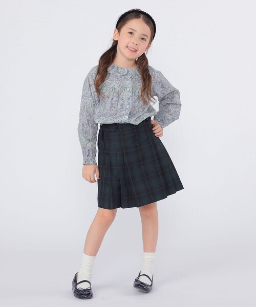 SHIPS（シップス）の「SHIPS KIDS:100～130cm /セレモニー チェック プリーツ スカート（スカート・キッズ・ネイビー・120/100/110/130）」の7枚目の写真