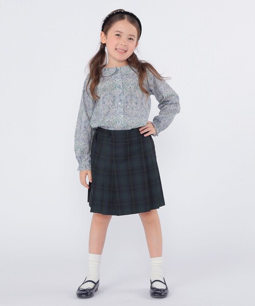 SHIPS（シップス）の「SHIPS KIDS:100～130cm /セレモニー チェック プリーツ スカート（スカート・キッズ・ネイビー・120/100/110/130）」の8枚目の写真
