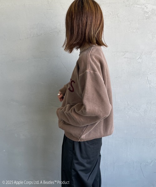 GOOD ROCK SPEED（グッドロックスピード）の「[GOOD ROCK SPEED/グッドロックスピード] 別注 THE BEATLES フロッキープリントスウェット（スウェット・レディース・ブラウン・M/L/XL）」の16枚目の写真