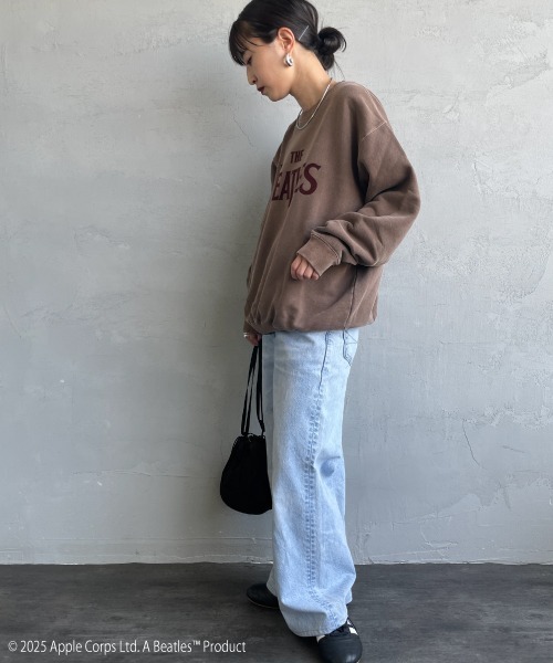 GOOD ROCK SPEED（グッドロックスピード）の「[GOOD ROCK SPEED/グッドロックスピード] 別注 THE BEATLES フロッキープリントスウェット（スウェット・レディース・ブラウン・M/L/XL）」の9枚目の写真