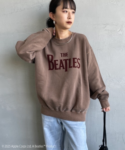 GOOD ROCK SPEED（グッドロックスピード）の「[GOOD ROCK SPEED/グッドロックスピード] 別注 THE BEATLES フロッキープリントスウェット（スウェット・レディース・ブラウン・M/L/XL）」の11枚目の写真