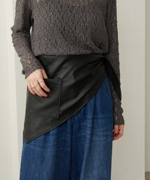 Omekashi | フェイクレザートライアングルマルチストール(ストール/ショール)