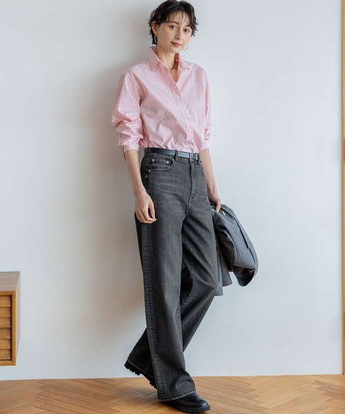 23区(ニジュウサンク)の「CANCLINI ベーシック シャツ(シャツ/ブラウス・レディース・ブラウン系1/ホワイト系/ブルー系1/ピンク系1・40/38/36)」の17枚目の写真