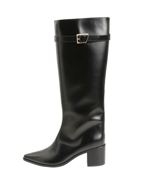 MERCURYDUO（マーキュリーデュオ）の「ベルテッドロングブーツ（ブーツ・レディース・ブラック/レッド/ブラウン・36/38）」の17枚目の写真