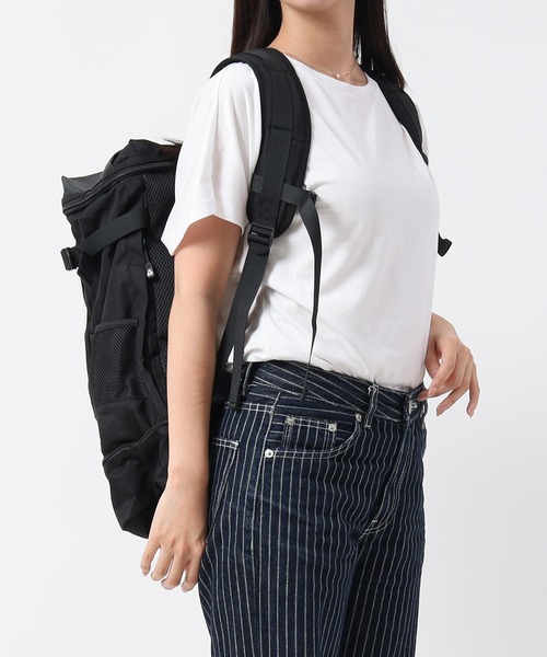 GERRY(ジェリー)の「GERRY ジェリー バックパック 撥水レインカバー付き 大容量リュック(バックパック/リュック・メンズ・ブラック/シルバー・ONE SIZE)」の9枚目の写真