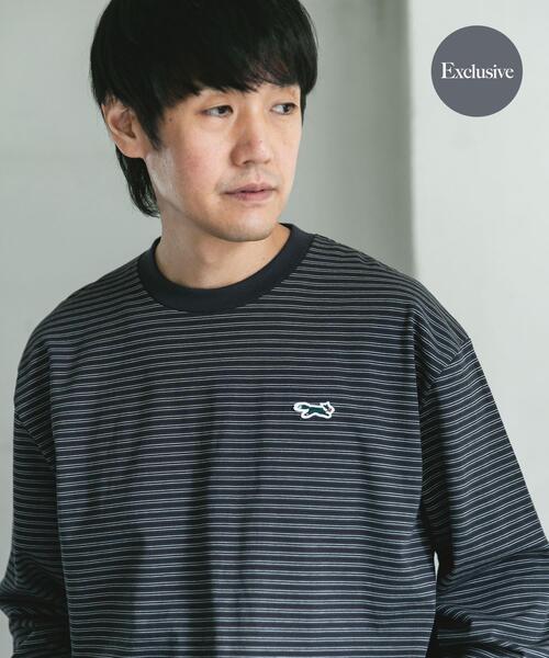 URBAN RESEARCH DOORS(アーバンリサーチドアーズ)の「『別注』PENNEYS×DOORS THE FOX 天竺ロングスリーブTシャツ(Tシャツ/カットソー・メンズ・ホワイト/ブラック系その他/チャコールグレー・MEDIUM/LARGE)」の2枚目の写真