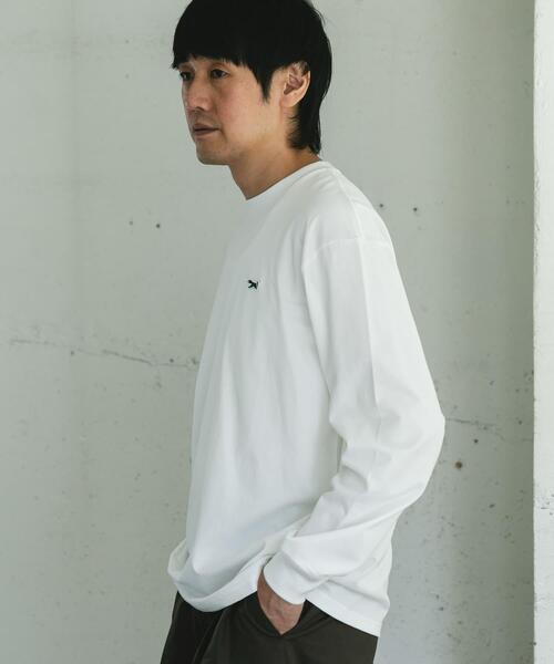 URBAN RESEARCH DOORS(アーバンリサーチドアーズ)の「『別注』PENNEYS×DOORS THE FOX 天竺ロングスリーブTシャツ(Tシャツ/カットソー・メンズ・ホワイト/ブラック系その他/チャコールグレー・MEDIUM/LARGE)」の21枚目の写真