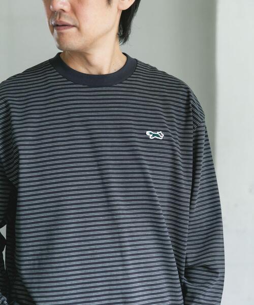 URBAN RESEARCH DOORS(アーバンリサーチドアーズ)の「『別注』PENNEYS×DOORS THE FOX 天竺ロングスリーブTシャツ(Tシャツ/カットソー・メンズ・ホワイト/ブラック系その他/チャコールグレー・MEDIUM/LARGE)」の10枚目の写真