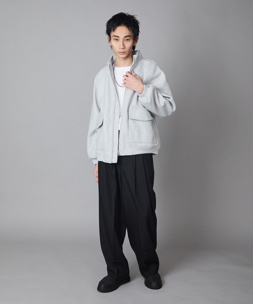 Theater code(シアターコード)の「Basic Flap Pocket Blouson / ベーシック フラップポケット付き スウェット ブルゾン 秋 秋服メンズ 2026年秋冬 冬服(ブルゾン・メンズ・アッシュ/チャコール・M/L)」の15枚目の写真