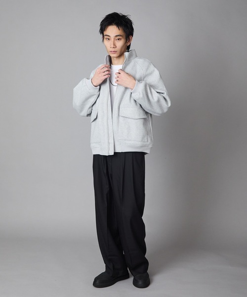 Theater code(シアターコード)の「Basic Flap Pocket Blouson / ベーシック フラップポケット付き スウェット ブルゾン 秋 秋服メンズ 2026年秋冬 冬服(ブルゾン・メンズ・アッシュ/チャコール・M/L)」の16枚目の写真