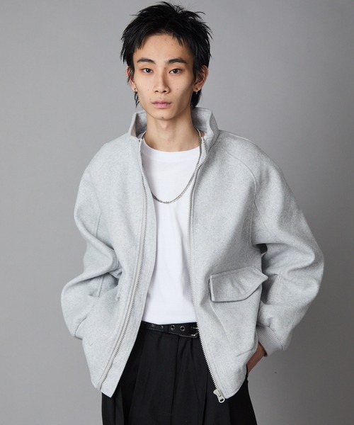 Theater code(シアターコード)の「Basic Flap Pocket Blouson / ベーシック フラップポケット付き スウェット ブルゾン 秋 秋服メンズ 2026年秋冬 冬服(ブルゾン・メンズ・アッシュ/チャコール・M/L)」の13枚目の写真
