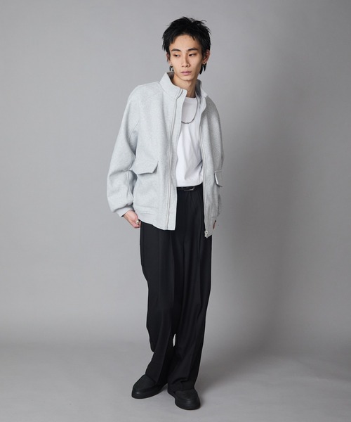 Theater code(シアターコード)の「Basic Flap Pocket Blouson / ベーシック フラップポケット付き スウェット ブルゾン 秋 秋服メンズ 2026年秋冬 冬服(ブルゾン・メンズ・アッシュ/チャコール・M/L)」の14枚目の写真