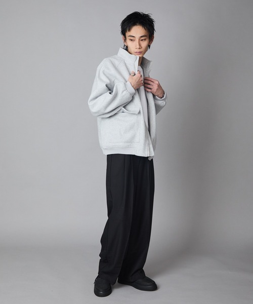 Theater code(シアターコード)の「Basic Flap Pocket Blouson / ベーシック フラップポケット付き スウェット ブルゾン 秋 秋服メンズ 2026年秋冬 冬服(ブルゾン・メンズ・アッシュ/チャコール・M/L)」の17枚目の写真
