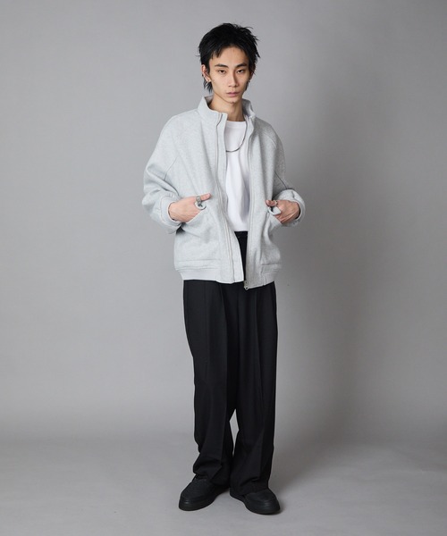 Theater code(シアターコード)の「Basic Flap Pocket Blouson / ベーシック フラップポケット付き スウェット ブルゾン 秋 秋服メンズ 2026年秋冬 冬服(ブルゾン・メンズ・アッシュ/チャコール・M/L)」の18枚目の写真